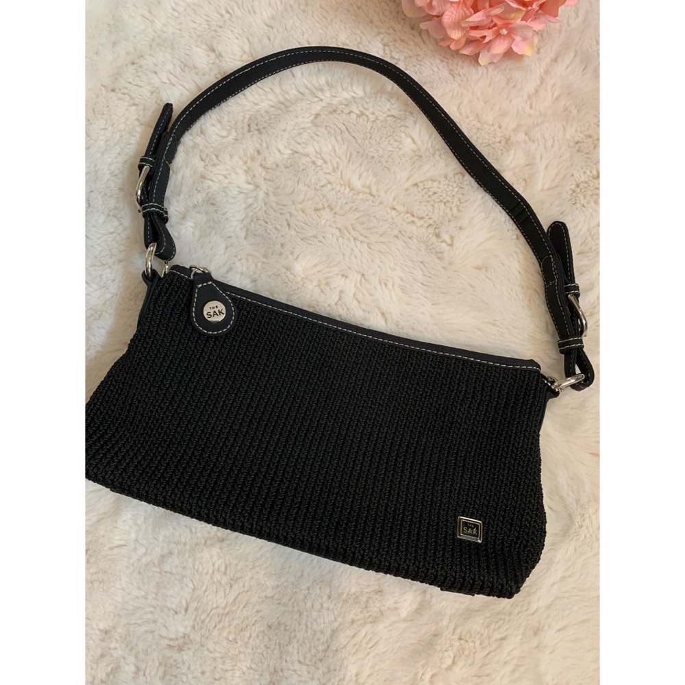 COPY - The Sak, hand crochet black hand bag